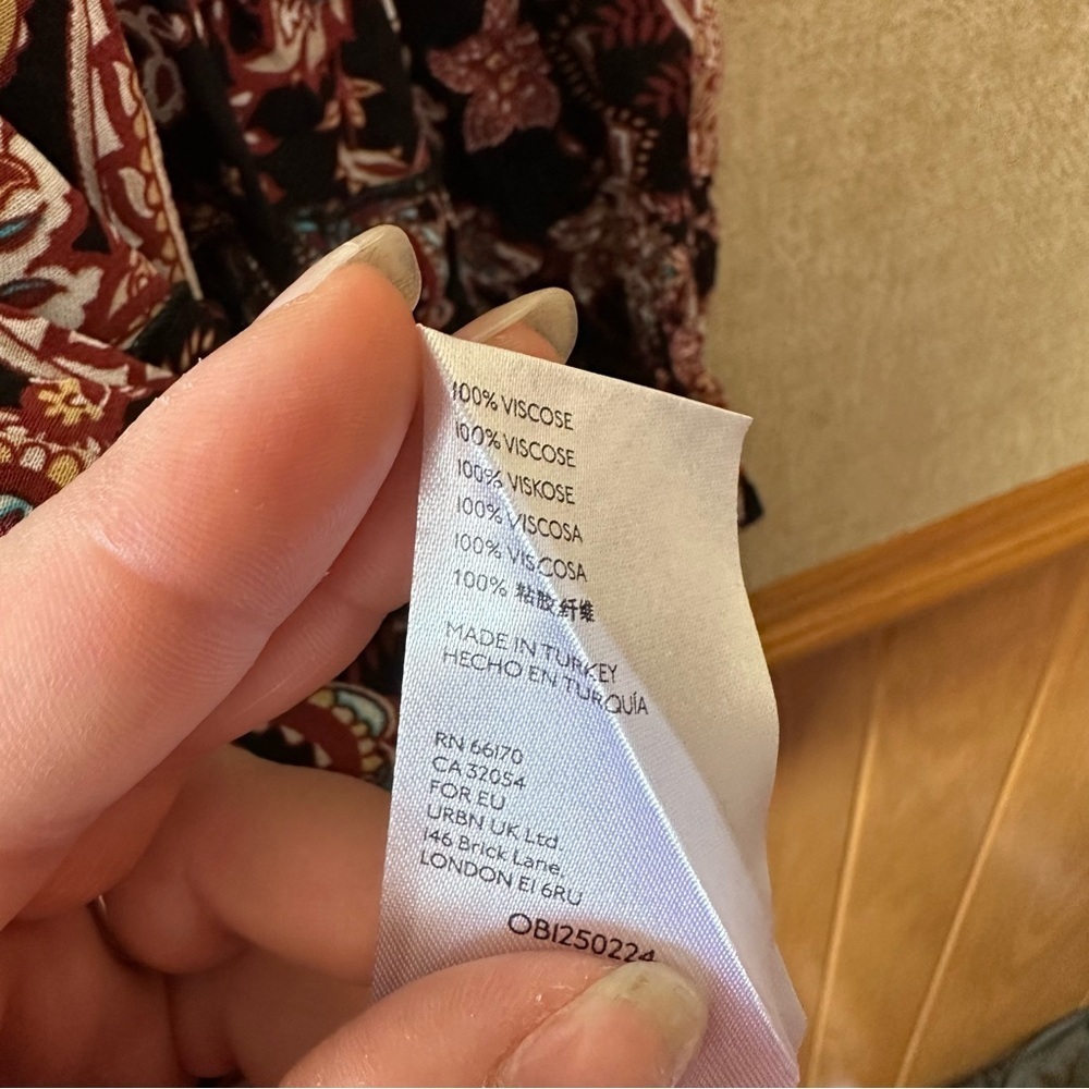 Anthropologie Cary Tiered Paisley Pong Sleeve Dress Size XS - Picture 4 of 7